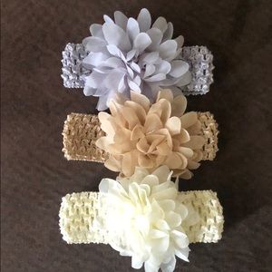 Set of 3 baby girl headbands *NWOT*